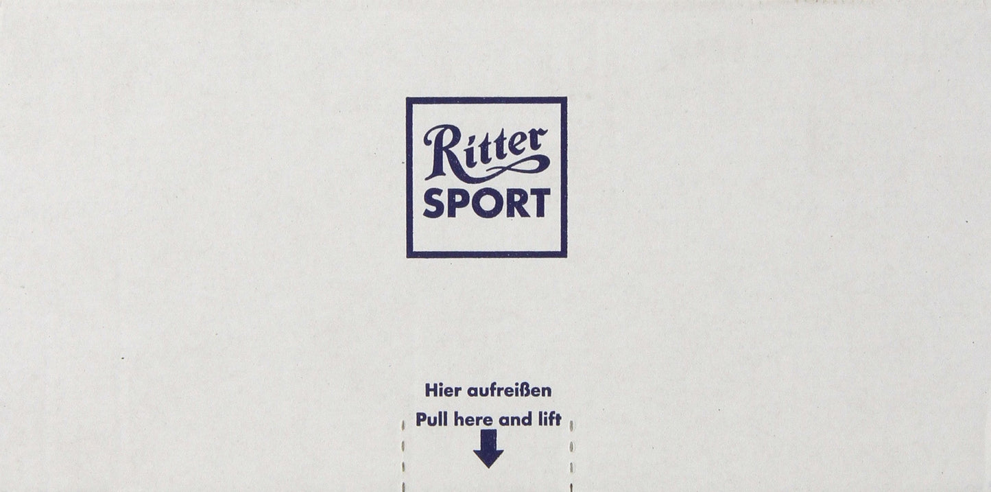 Ritter Sport White Chocolate with Whole Hazelnuts, 3.5 Ounce (Pack of 10)