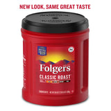 Folgers Classic Roast Medium Roast Ground Coffee, 38.4 Ounces