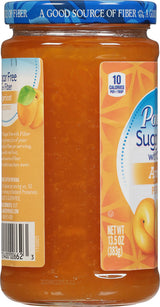 Polaner Sugar Free with Fiber, Apricot Jam, 13.5 Ounce