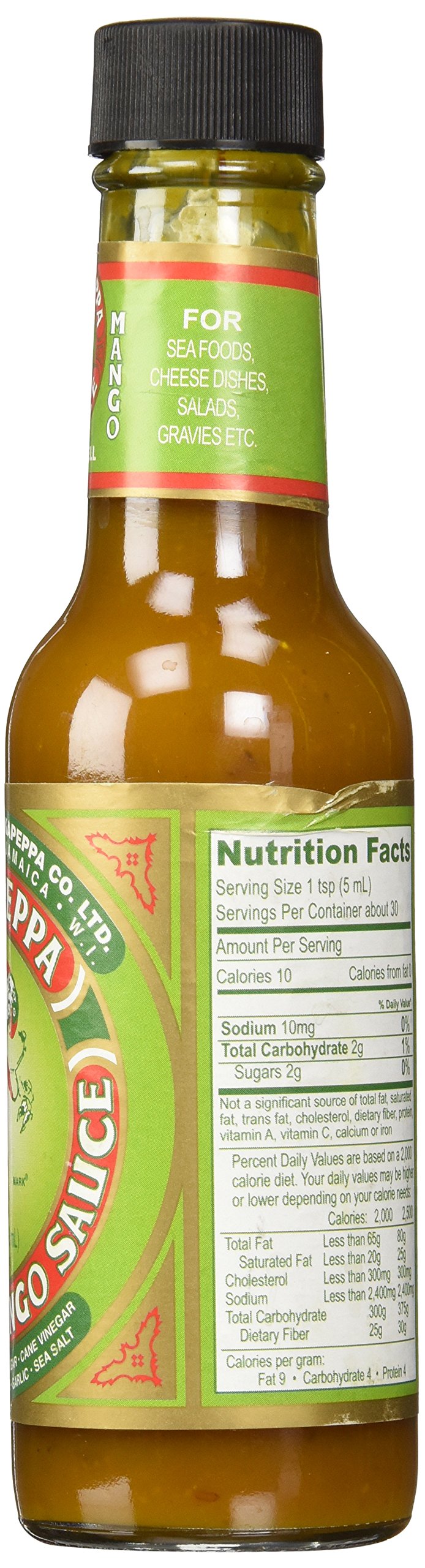 Pickapeppa Gingery Mango Hot Sauce 5oz (Pack of 3)