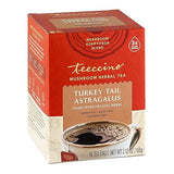 Teeccino Turkey Tail Astragalus - Toasted Maple - Caffeine Free Mushroom Adaptogenic Herbal Tea, 3x More Herbs than Regular Tea Bags, Lightly Sweet