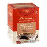 Teeccino Turkey Tail Astragalus - Toasted Maple - Caffeine Free Mushroom Adaptogenic Herbal Tea, 3x More Herbs than Regular Tea Bags, Lightly Sweet