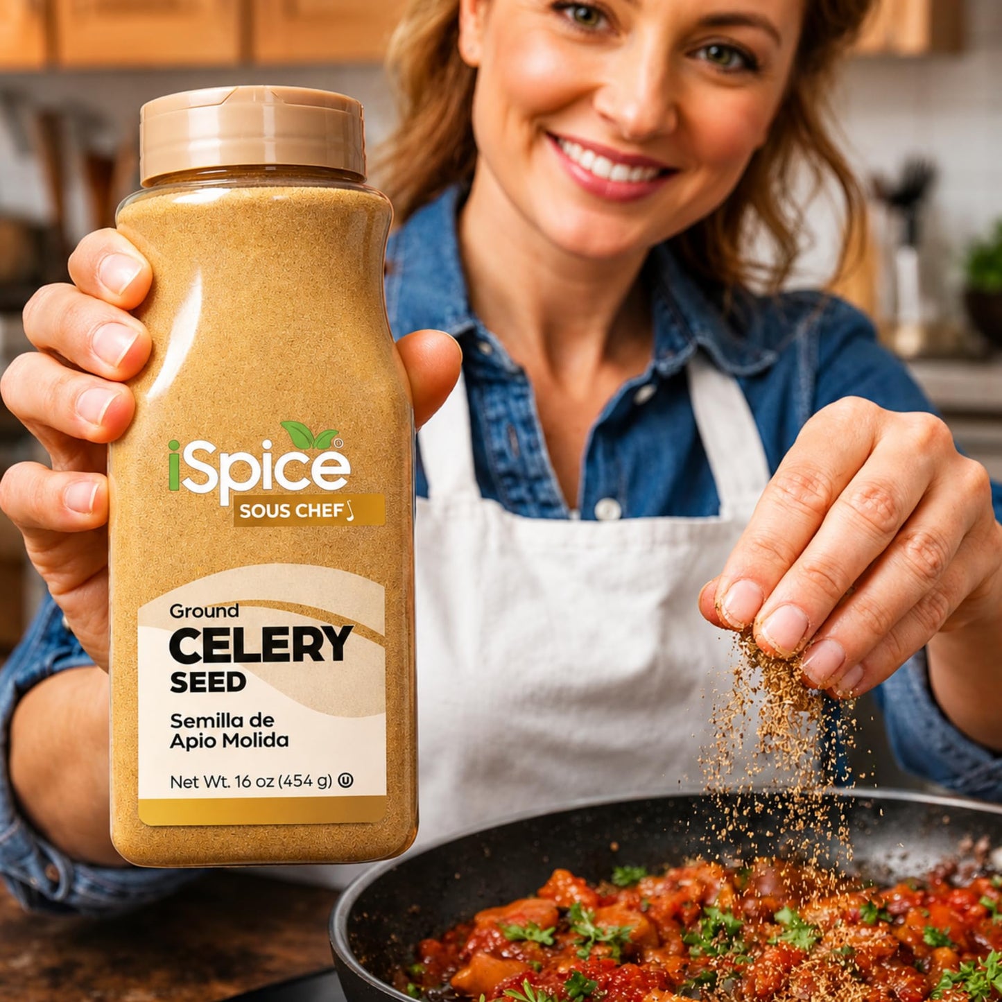 iSpice | Celery Seed Ground | Bulk Size | Gourmet Spice | Kosher (16 OZ)