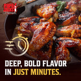 Papa Jacks Maple Bourbon Marinade, 13oz - Marinates in Minutes, Low Sodium Beef Marinade Sauce for Grilling, Roasting, Pan-Searing (2 Pack, Maple