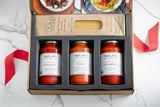 Terlato Kitchen Classic Italian Pasta Sauce Gift Set with Spaghetti, 3 Handcrafted Sauces, Pomodoro Vodka Arrabbiata, San Marzano Tomatoes