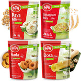 MTR Instant Authentic Indian Mixes - Ready-to-Cook Assorted Traditional Indian Flavor, Vegetarian Breakfast, Lunch, Dinner & Snack Meal, Quick