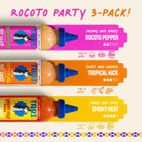 Tari Hot Sauce - Rocoto Pepper Variety Pack - Aji Rocoto + Smoky Heat + Tropical Kick - 11.8oz each (3Pk)