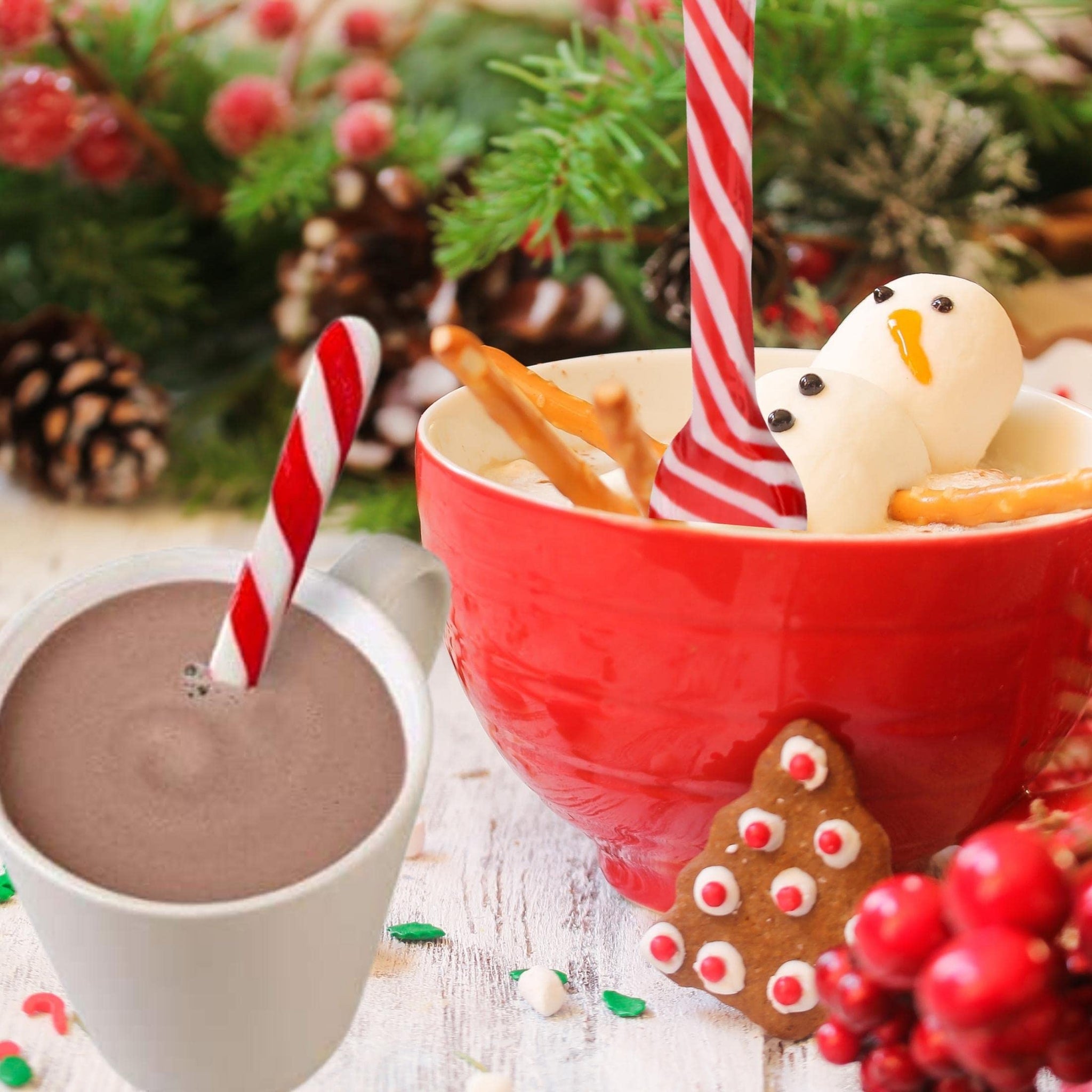 BCL 12 Count Peppermint Candy Cane Spoons, Mint Flavored Christmas Edible Spoon Candies for Hot Chocolate Marshmallows Party Goodies Bag Filler