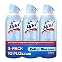 Lysol Air Sanitizer with Bacterial Odor Eliminator for Home & Office, Air Freshener Alternative, Cotton Blossom Scent, 10 oz (Pack of 3)