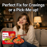 Nongshim Tteokbokki Style Noodles, Sweet and Spicy Sauce, Korean Instant Noodles, Wheat Stir Fry Style Noodles, Korean Street Food-Inspired Flavor