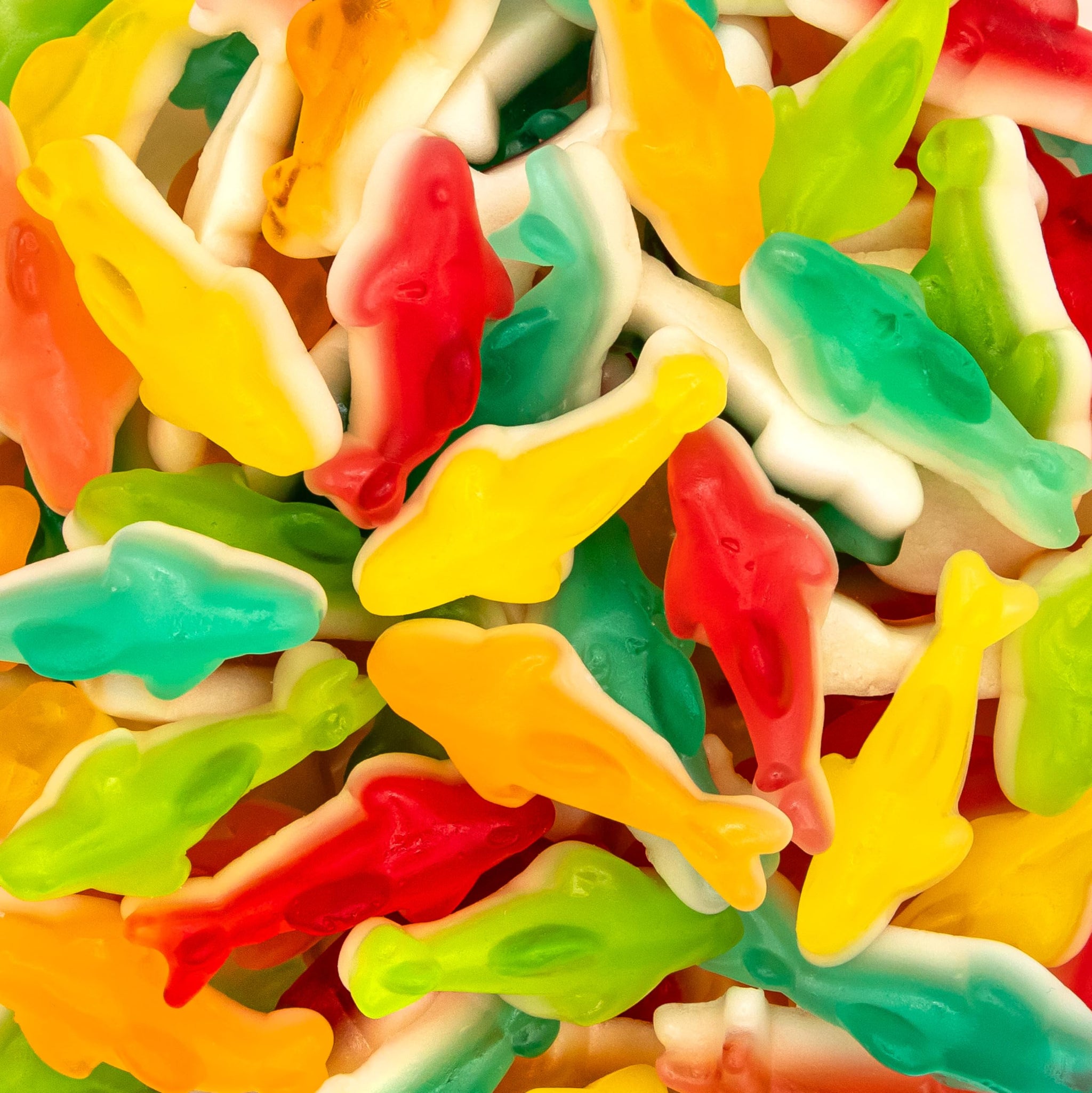Gummy Sharks | 1-Pound Bag | Dye Free ?andy | Assorted Fruit Gummy Candy | Shark Gummies for Goodie Bags, Gifting & Snacking | Strawberry, Lemon