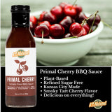 KC Natural - Paleo AIP Barbecue Sauce, Primal Cherry, 14 oz (1 pack)
