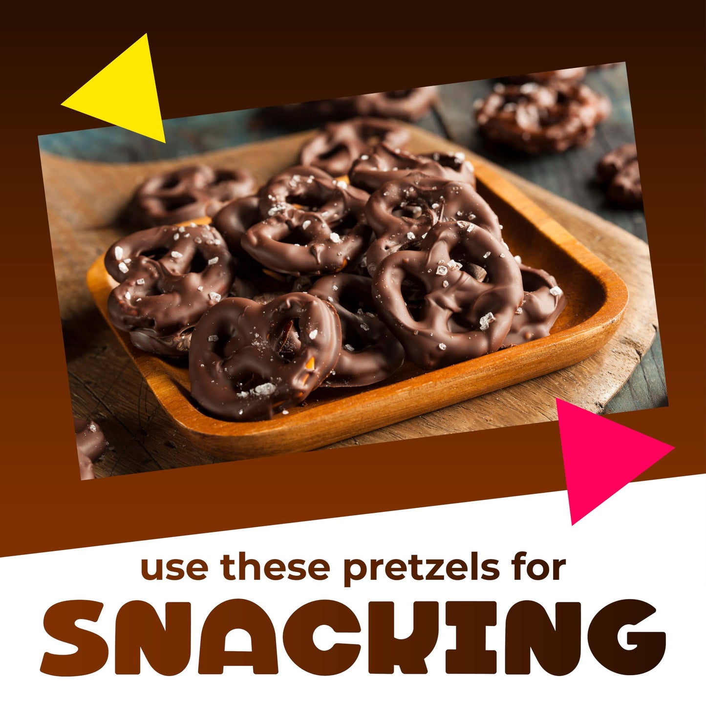Dark Chocolate Covered Pretzels | 40 Ounce Bag | Salted Pretzels in Mildly Sweet Chocolate Coating