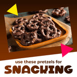 Dark Chocolate Covered Pretzels | 40 Ounce Bag | Salted Pretzels in Mildly Sweet Chocolate Coating