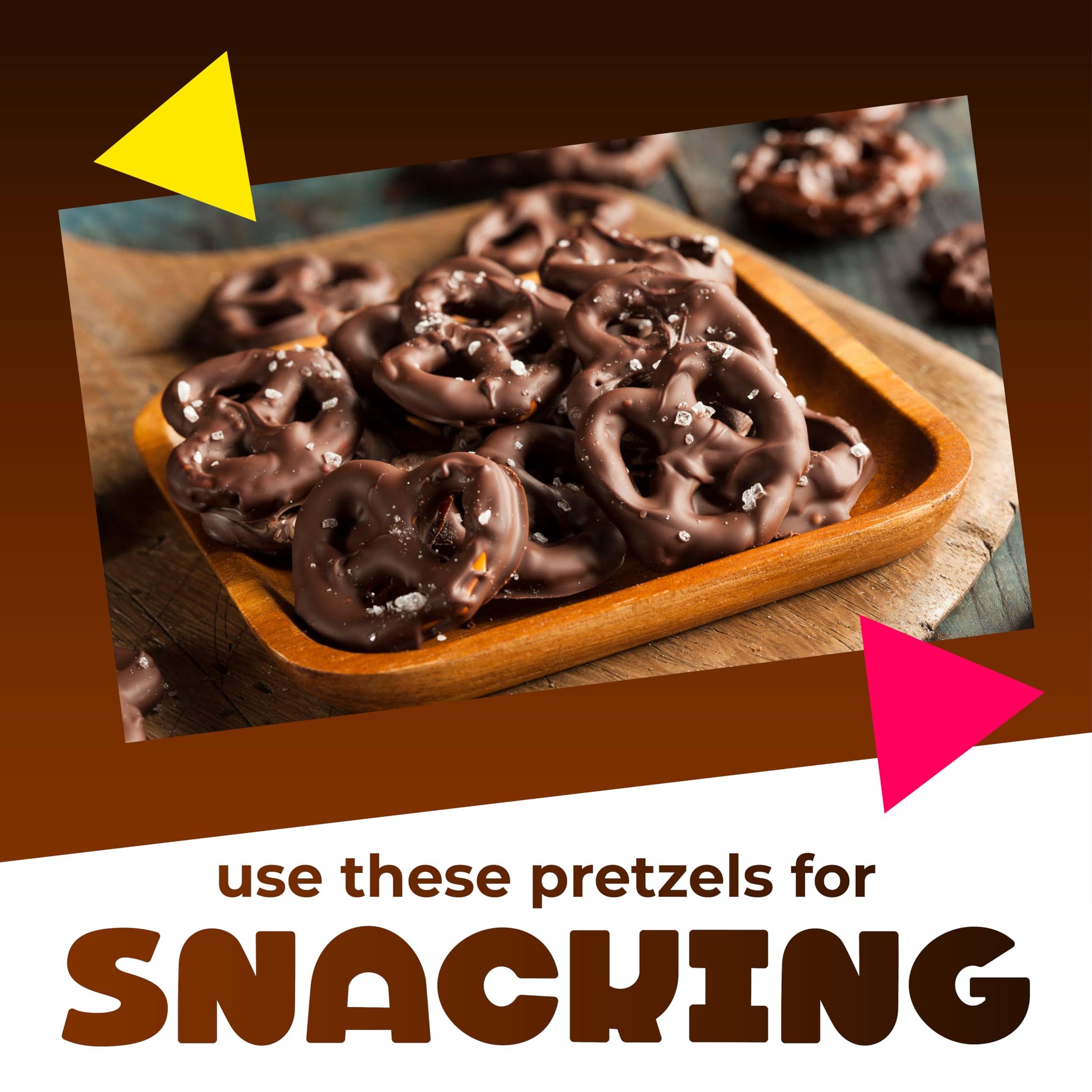 Dark Chocolate Covered Pretzels | 40 Ounce Bag | Salted Pretzels in Mildly Sweet Chocolate Coating