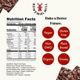 Renewal Mill Dark Chocolate Brownie Mix 18 oz, Gluten-Free, Vegan, Non-GMO, Upcycled Ingredients I Easy to Make in One Bowl, Only Requires Oil and Water, Kid-Friendly | Packaging May Vary