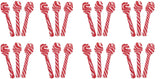 Candy Cane Peppermint Edible Spoons - Hot Chocolate & Coffee - Bulk Children's Christmas Favors, Birthday Goody Bag Fillers, Stocking Stuffers (24)
