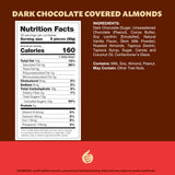 Dark Chocolate Covered Almonds 2-Pound Bag | Bulk Chocolate Covered Nuts | Coated Roasted Almonds for Gifting, Party Favors, Office Candy Jars