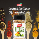 Badia Citrus Salt, 7 oz - Zesty Blend of Sea Salt with Lemon and Orange - Perfect for Seafood, Grilled Vegetables, Poultry and Cocktails