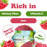 Food to Live Organic Raspberry Juice Powder, 4 Pounds - Non-GMO, Raw, Vegan, Bulk, Rich in Essential Amino Acids, Fatty Acids & Minerals, Great