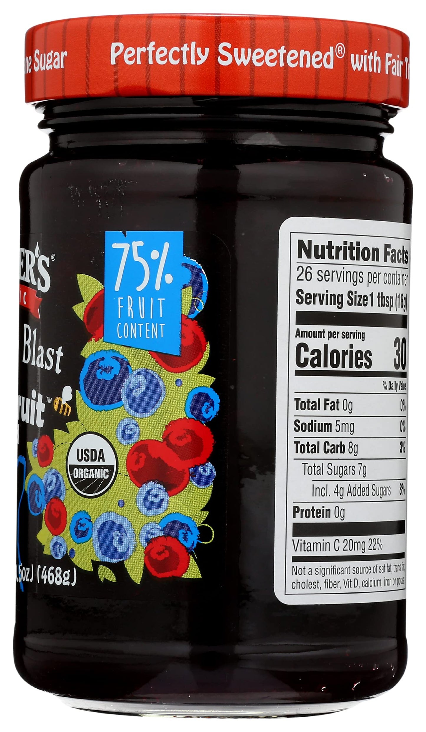 Crofters, Organic Blueberry Blast Superfruit Spread, 16.5 Ounce