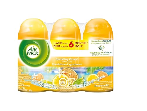 Airwick Freshmatic Automatic Spray Refills, Sparkling Citrus, 3 Refills