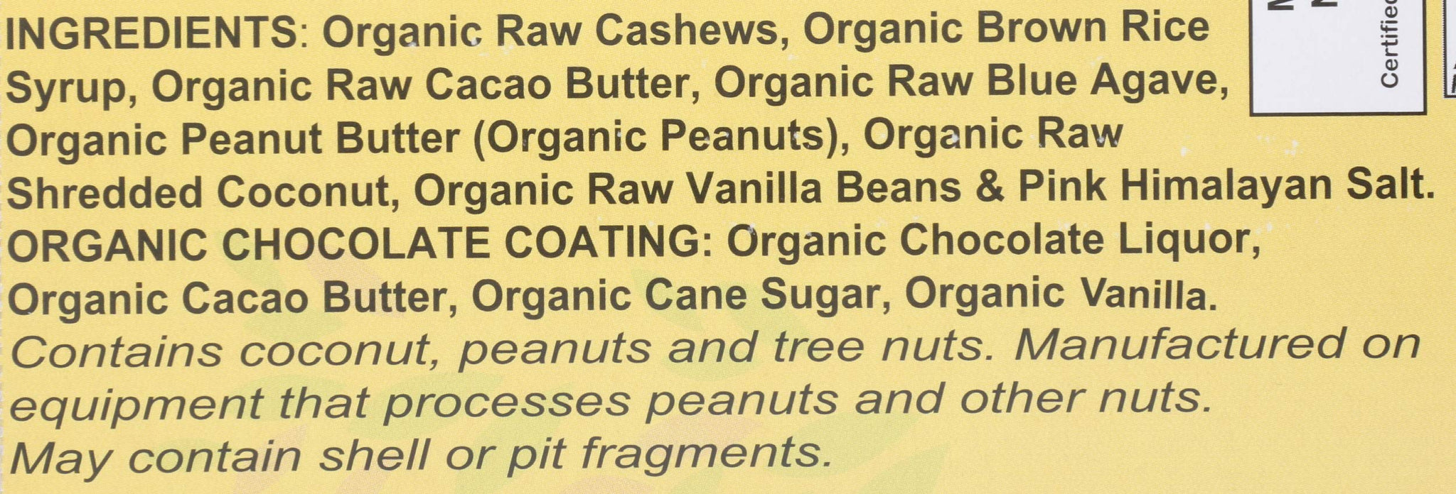 Nellys Organics Organic Dark Chocolate Caramel Nougat Bar, 1.6 OZ
