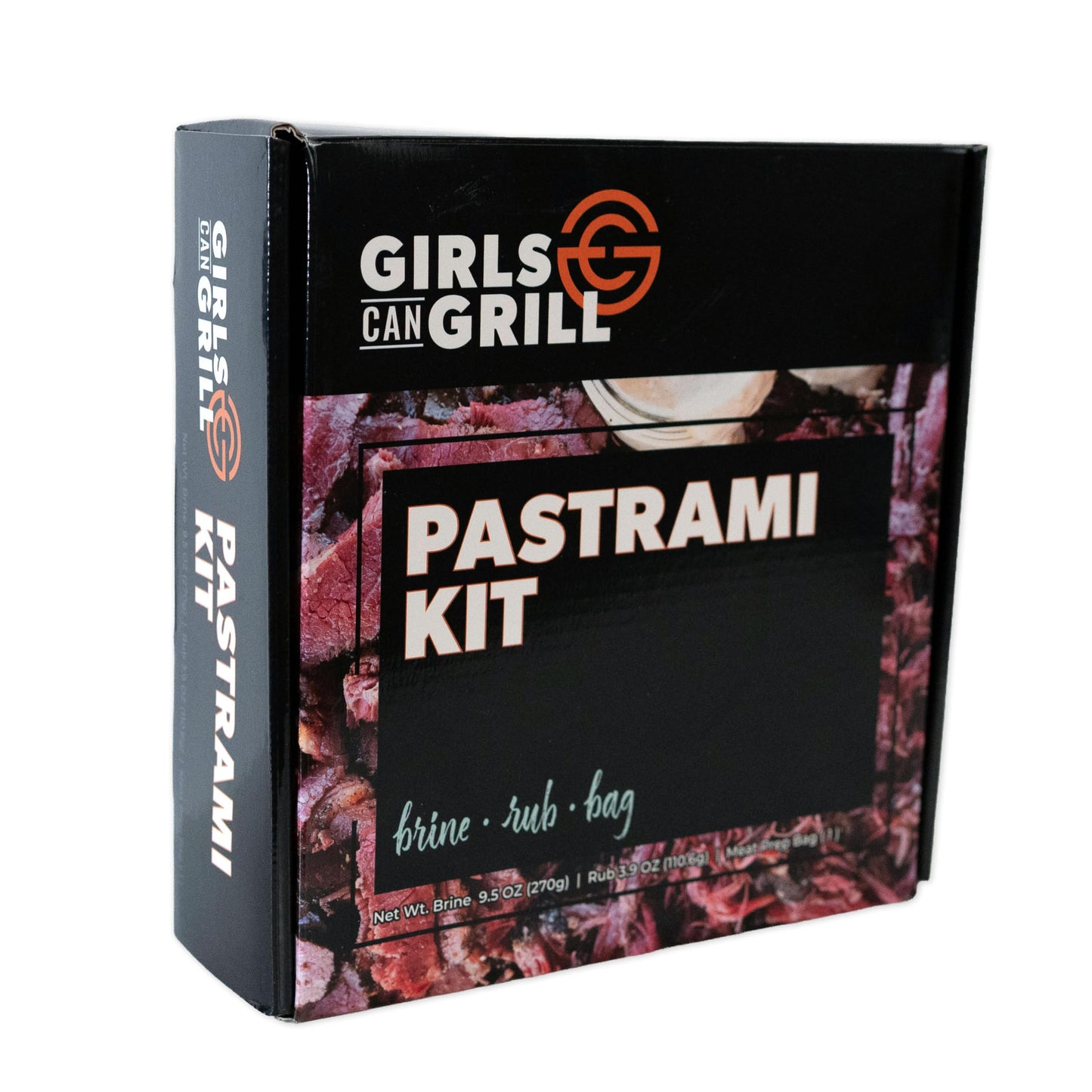 Girls Can Grill Pastrami Kit - Pastrami Brine, Salt-Free Rub & Meat Prep Bag | Cure Up to 12 lbs | No MSG | Includes Free How-To Ebook with 10 Recipes