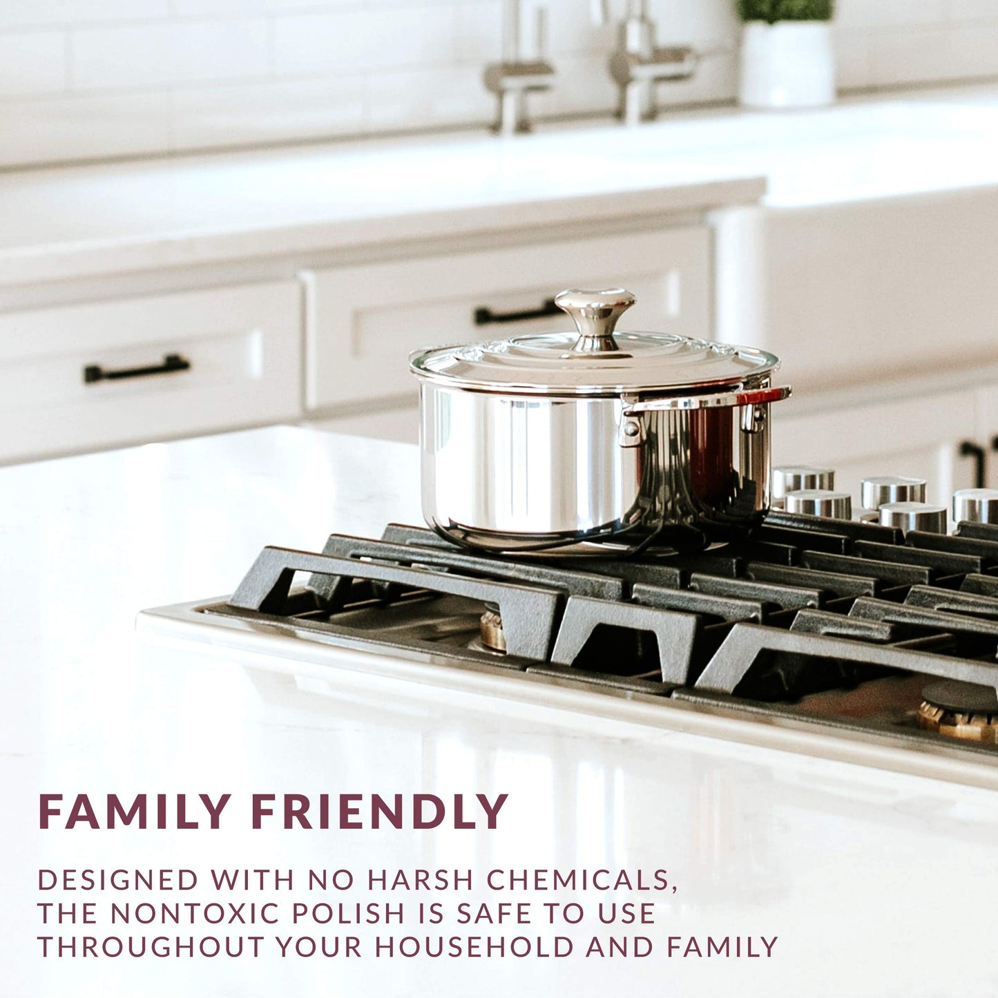 HOPE'S Countertop Restoration Polish, Streak-Free Kitchen Counter Cleaner, No Buildup on Countertops, Quartz, Marble, Corian, Composite, and Granite