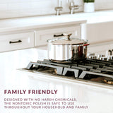 HOPE'S Countertop Restoration Polish, Streak-Free Kitchen Counter Cleaner, No Buildup on Countertops, Quartz, Marble, Corian, Composite, and Granite