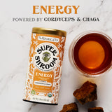 The Republic of Tea SuperShroom Energy Cordyceps and Chaga Herbal Tea, Organic Cinnamon, Ginger and Chicory Blend, Caffeine Free, Unbleached Tea Bags