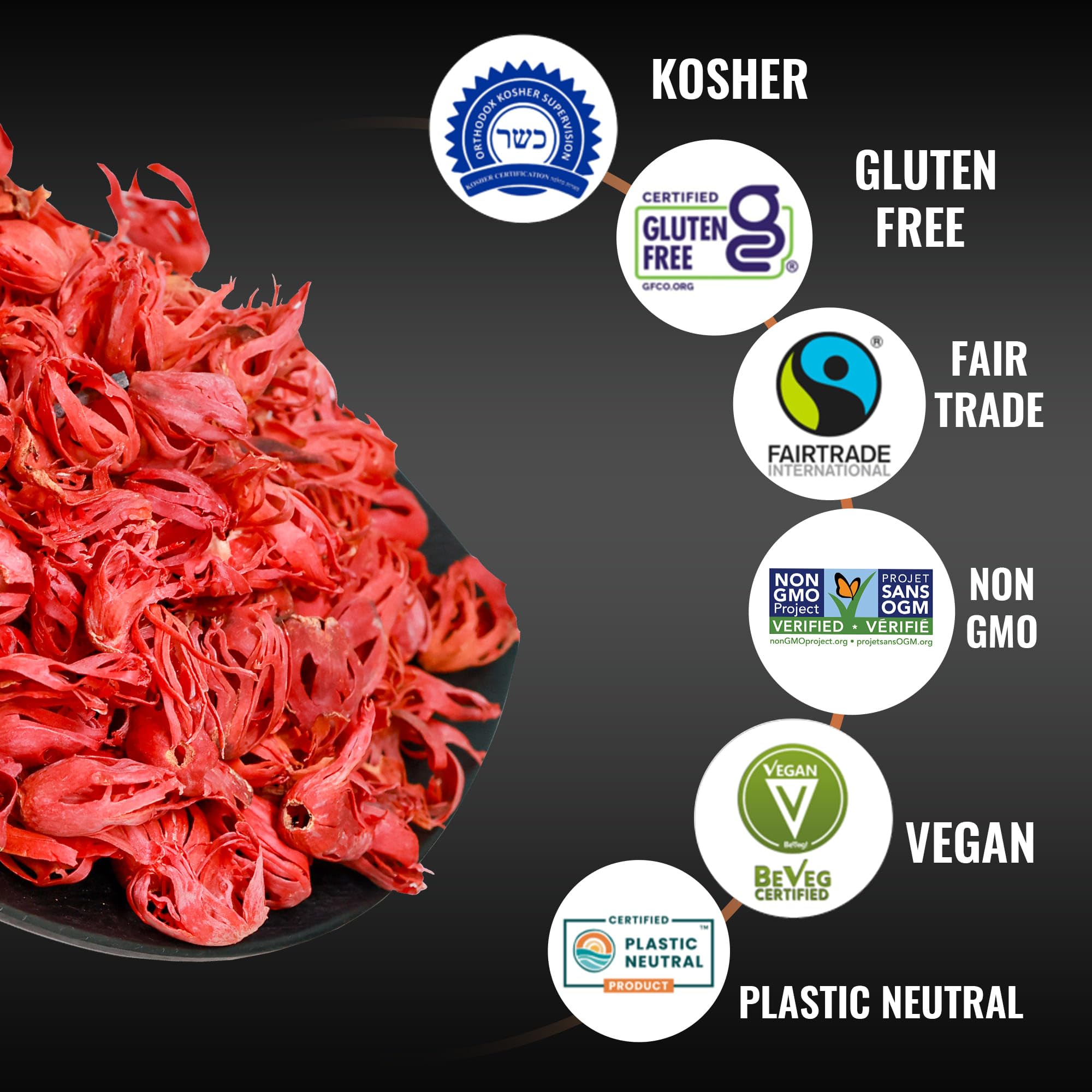 5Senses Whole Mace Spice | Javitri | Aroma Chorus | Single Origin, Non-GMO, Fairtrade | Premium Artisanal Whole Spice | Kosher, Vegan & Gluten-Free