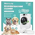 Mamouris Washing Machine Cleaner Tablets: 24 Pack Deep Cleaning For HE, Front Loader & Top Load Washer, Removes Pet Hair, Odors, Formulated for Pet