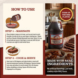 Claude's Original Texas BBQ Brisket Marinade Sauce, Gluten Free, 64 oz