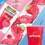 NEW Twinings Strawberry Raspberry Refreshers, Herbal Tea Instant Beverage with Real Strawberry Fruit Bits, 5 Count (Pack of 1), Café Style, No