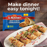 Salutem Vita - Beef & Bean Chimichangas, Frozen Mexican Food Gift Set - Pack of 2