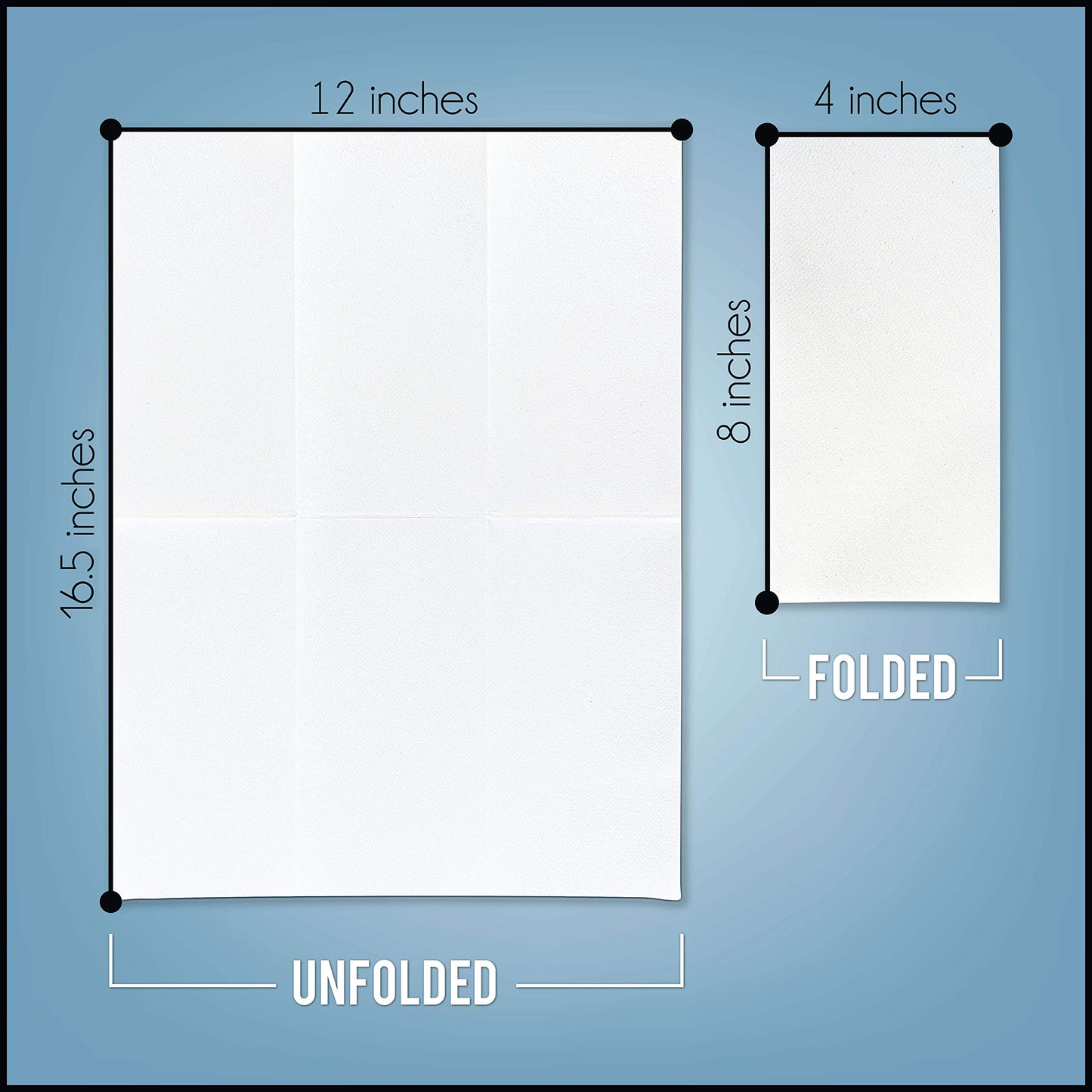 Disposable Guest Towels Paper Napkins (200 Pack) Soft, Absorbent, Airlaid Linen-Like Bath Tissue for Kitchen, Bathroom or Weddings, White Cloth-Like