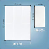 eDayDeal Disposable Cloth-Like Paper Hand Guest Towels - Soft, Absorbent, Air Laid Tissue Paper for Kitchen, Bathroom or Events, White Guest Towel