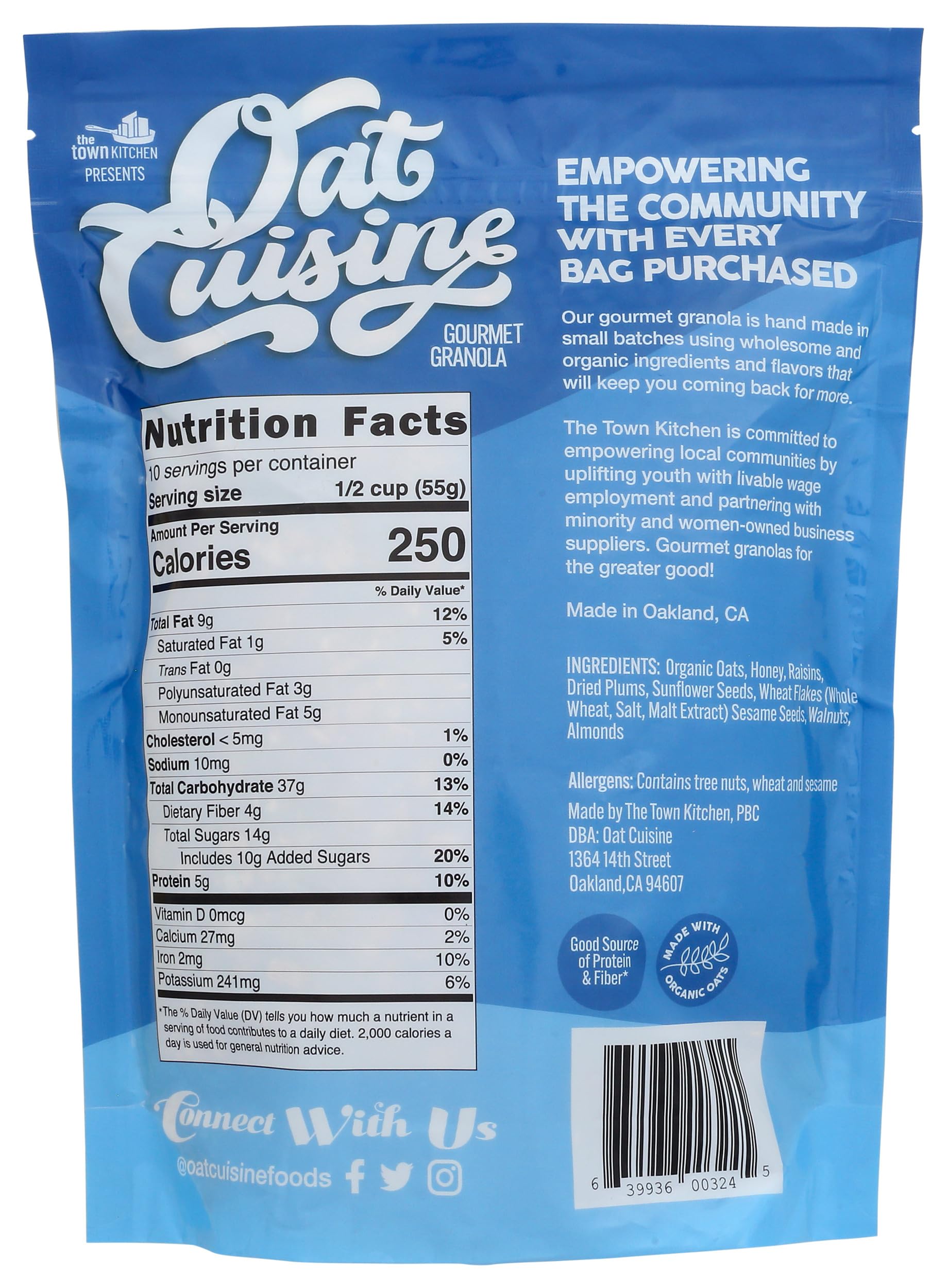 Oat Cuisine, Granola Oil Free, 24 Ounce