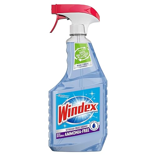 Windex Crystal Rain Glass Cleaner Spray, 6 ct, 23 fl oz