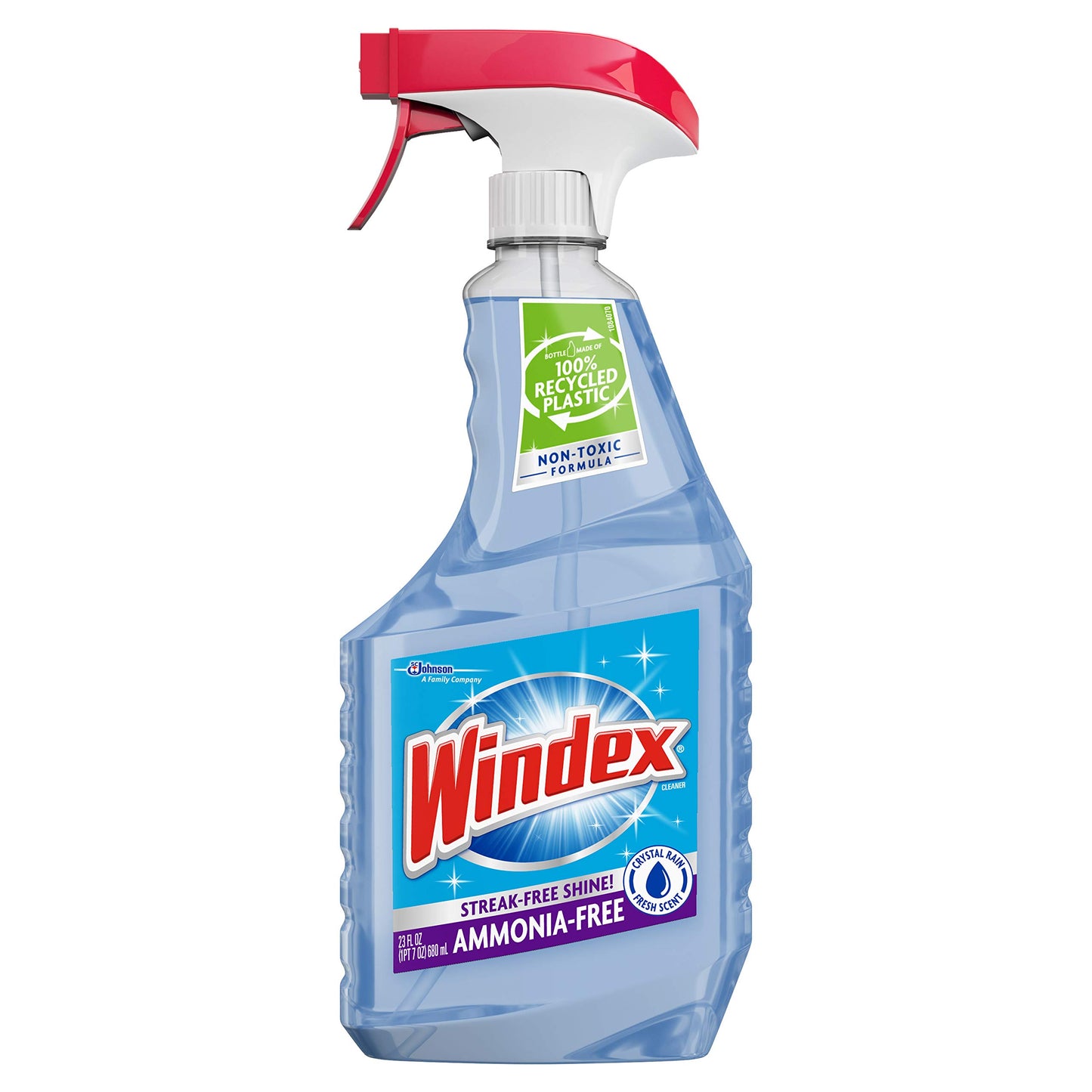 Windex Crystal Rain Glass Cleaner Spray, 6 ct, 23 fl oz
