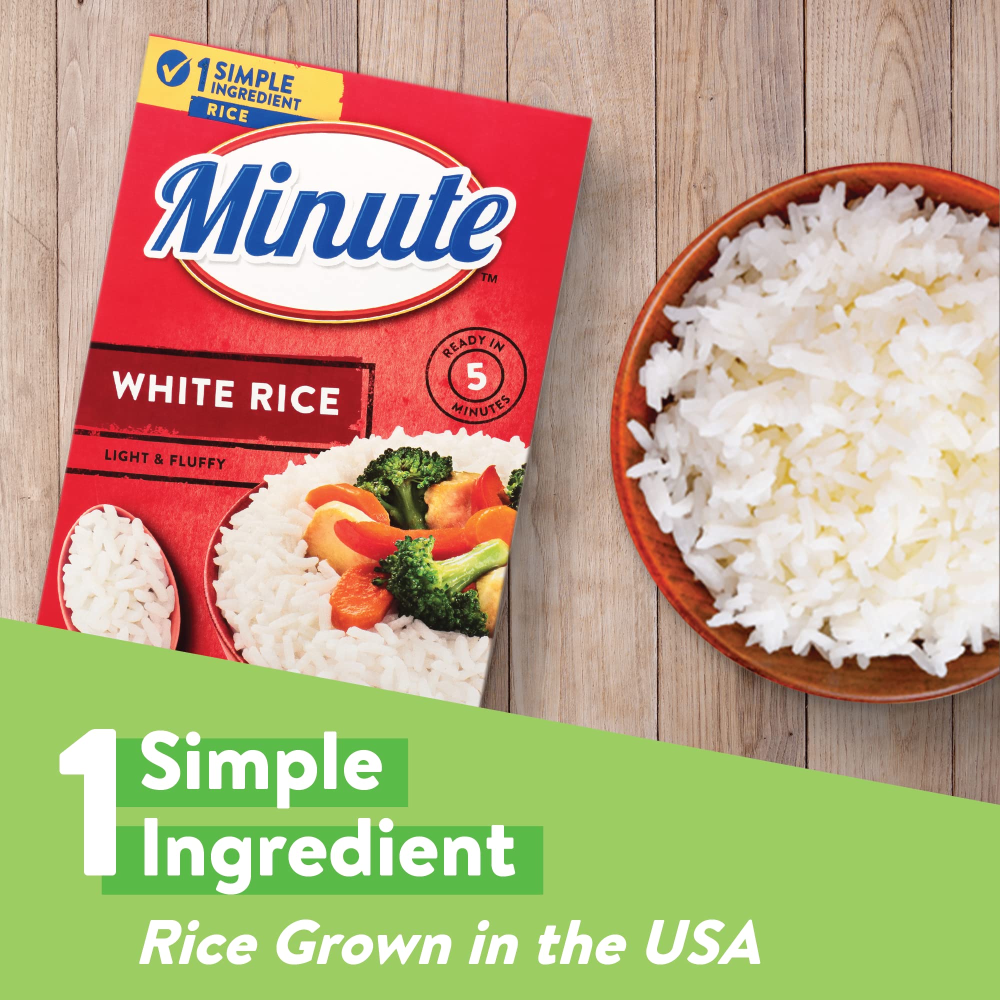 Minute Instant White Rice, 72-Ounce Box, Light and Fluffy, for Quick Dinner Meals