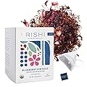 Rishi Tea Blueberry Hibiscus Herbal Tea - USDA Organic, Direct Trade Sachet Bags, Antioxidants, Caffeine Free, Sweet, Tangy - 15 Count (Pack of 1)