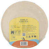 World Centric Wheat Straw/Bagasse Compostable 6-Inch Fiber Ripple Edge Plate, 20-Piece