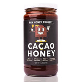 RAW HONEY PROJECT - Cacao Honey with Organic Vanilla Bean - Natural, Unpasteurized, Unfiltered, Superfood, Chocolate Spread - 1 lb