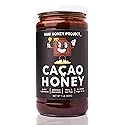 RAW HONEY PROJECT - Cacao Honey with Organic Vanilla Bean - Natural, Unpasteurized, Unfiltered, Superfood, Chocolate Spread - 1 lb