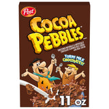 Cocoa PEBBLES Chocolate Breakfast Cereal for Kids, Gluten Free, Made with Sweetened Puffed Rice and Real Cocoa, 11 oz