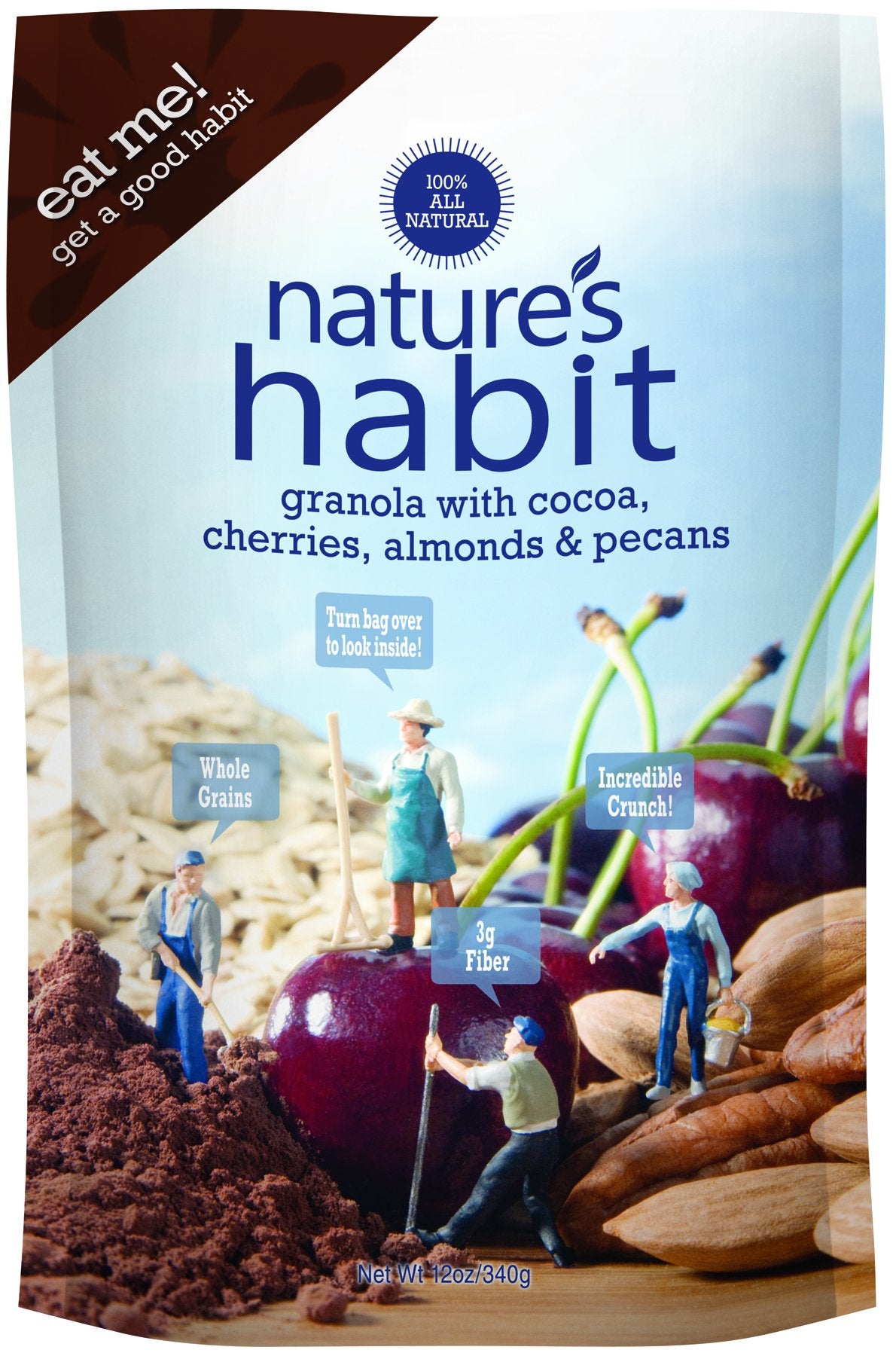 Nature's Habit Granola with Cocoa, Cherries, Almonds and Pecans, 12 Ounce