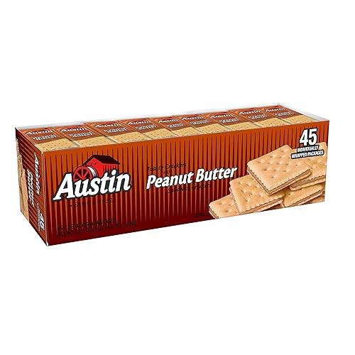 Austin Toasty Crackers with Peanut Butter, 45 Count