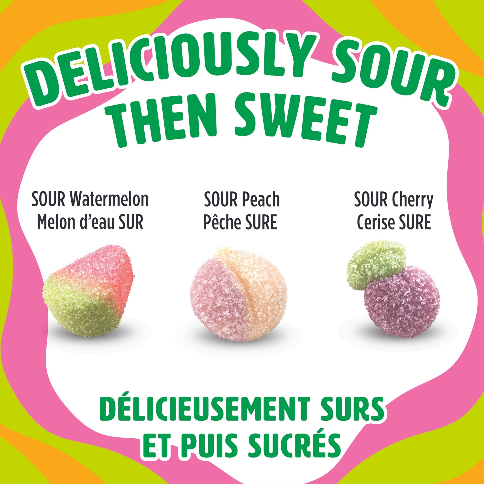Realfruit Sours Summerfruit Burst Candy, 1 x 180 Gram